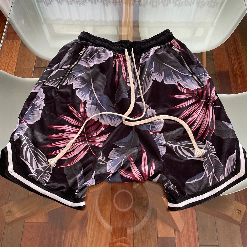 RARE! Fear of God Drop Crotch Floral Shorts 5th Collection 2017